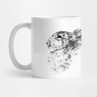 Rabbit - black Mug